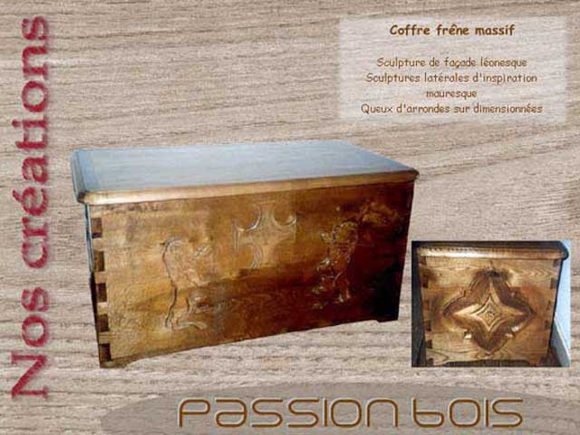 Coffre frêne