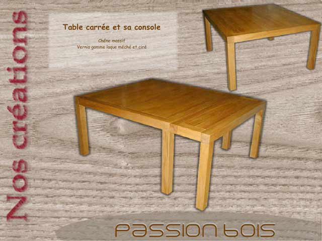 Table et sa console