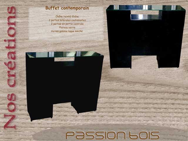 Buffet contemporain teinté ébène