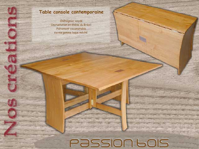 Table console contemporaine