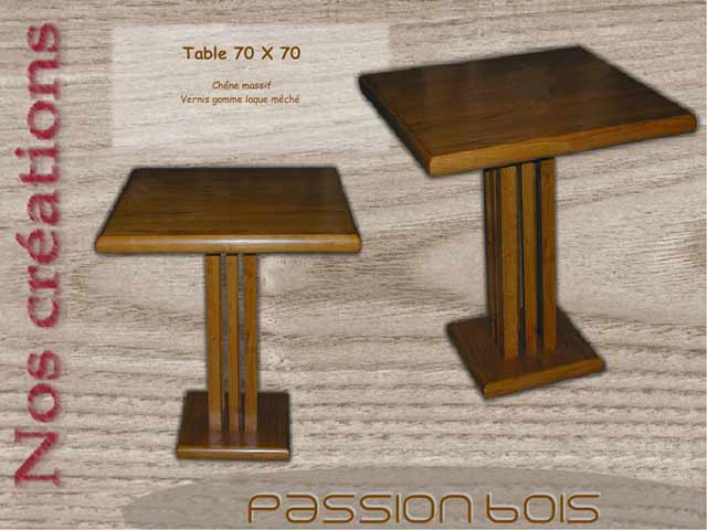 Table chêne