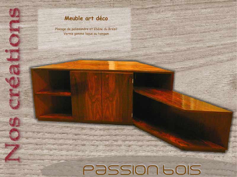 Meuble art-déco en palissandre