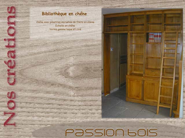 Bibliothèque en chêne