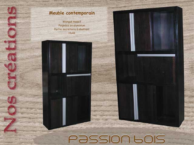 Meuble design en wengue