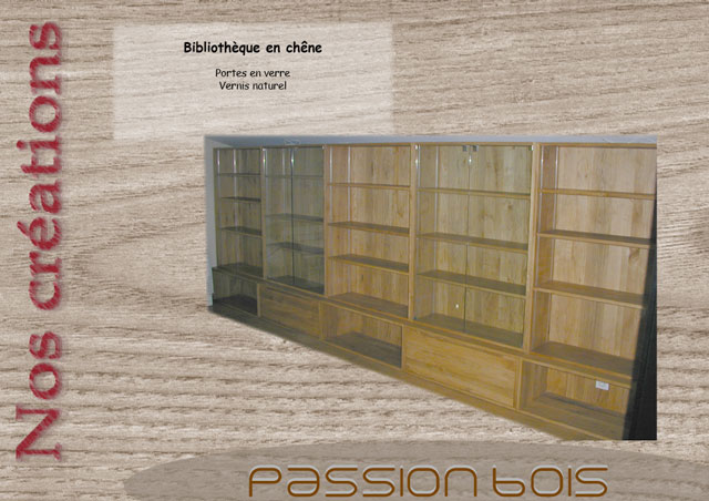 Bibliothèque chêne