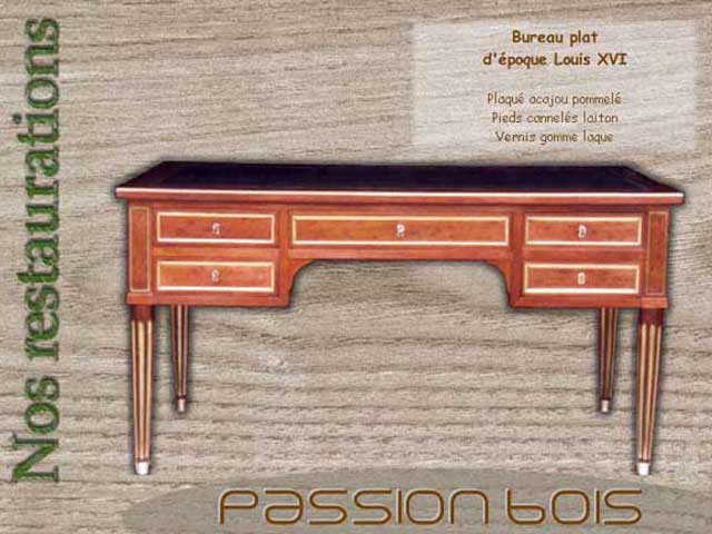 Bureau plat Louis XVI