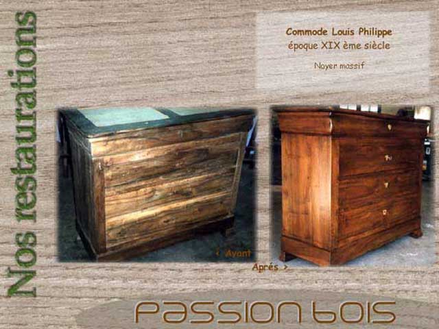 Commode Louis Philippe noyer