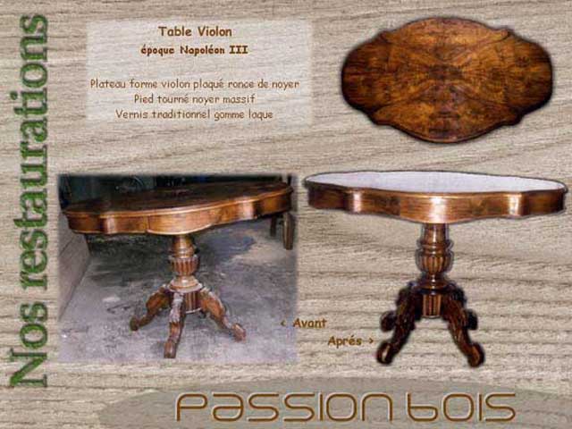Table Violon