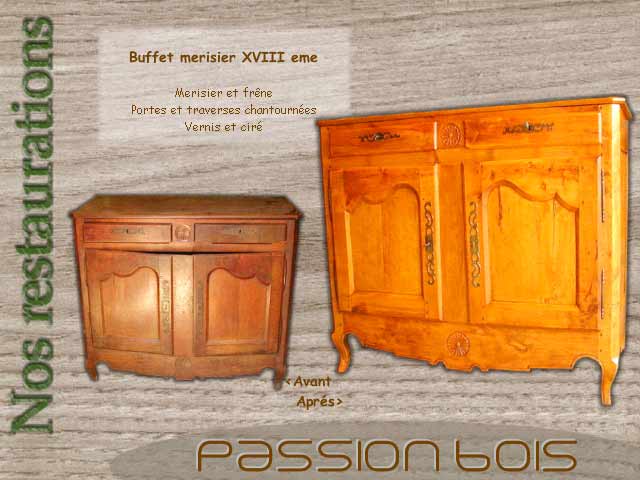 Buffet merisier XVIII