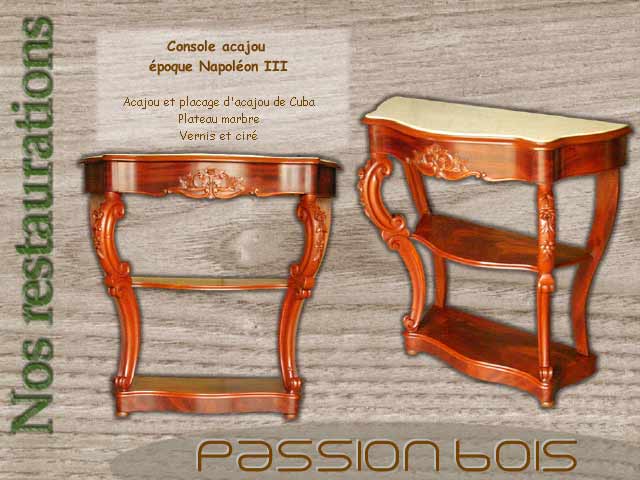 Console acajou Napoélon III