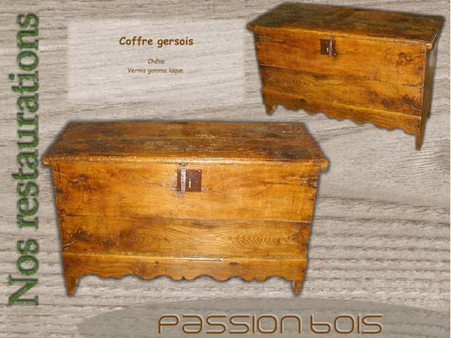 Coffre chêne gersois
