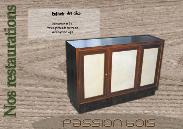 Enfilade art déco palissandre