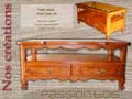 Table basse merisier