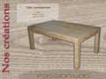 Table contemporaine chêne