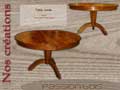 Table ronde noyer