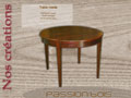 Table ronde wengué