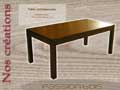 Table contemporaine en châtaignier