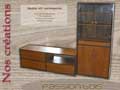 Meuble hifi en orme