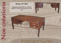 Bureau art déco palissandre et citronnier