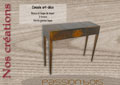Console noyer art déco