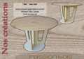 Table miam miam en cerisier