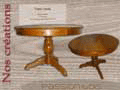Table ronde noyer