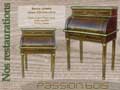 Bureau cylindre acajou