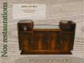 Buffet art déco ronce de noyer